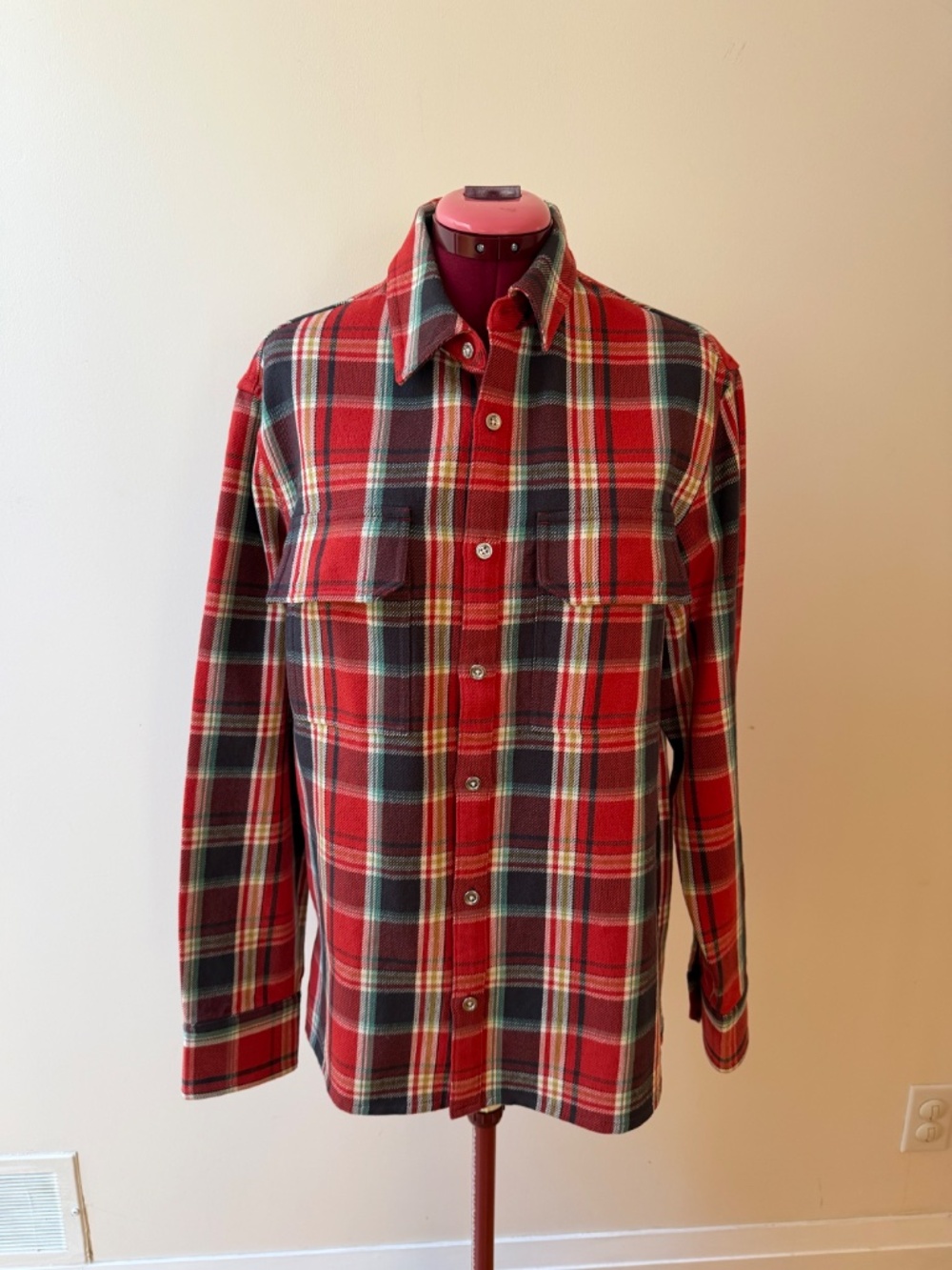 NWOT Streetwear 'Purple Brand' Plaid Men's Shirt Sz. M